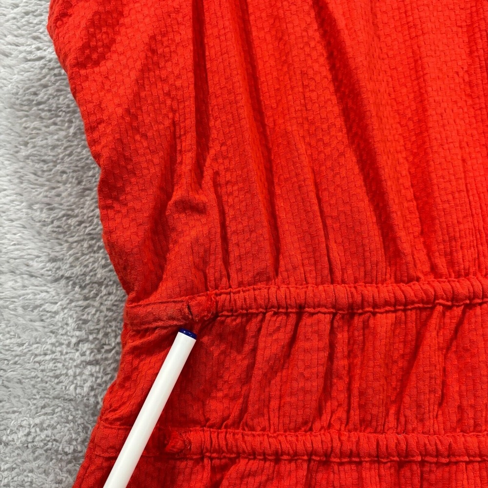 Faherty V-Neck Sleeveless Maxi Dress in Bright Red - Picture 9 of 13